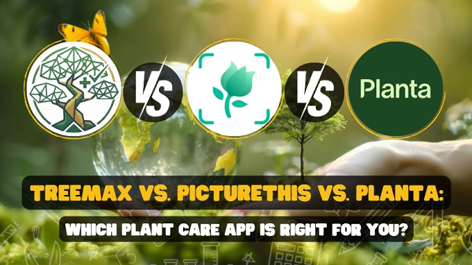 compare treemax vs picture this vs planta app